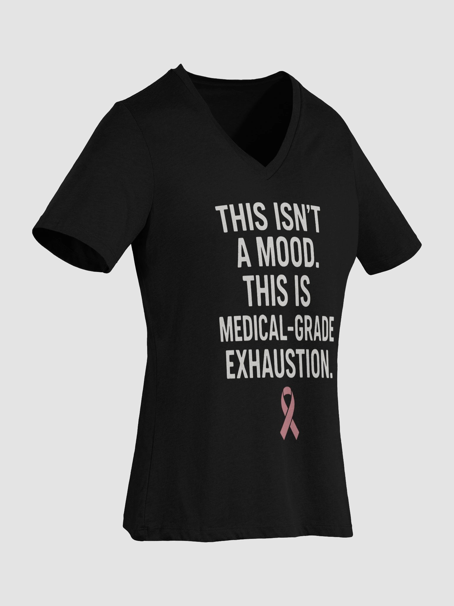 Medical-Grade Exhaustion Awareness V-Neck Tee product image (4)