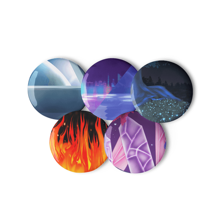 Art Fight 2025 Background Pin Button Set product image (2)