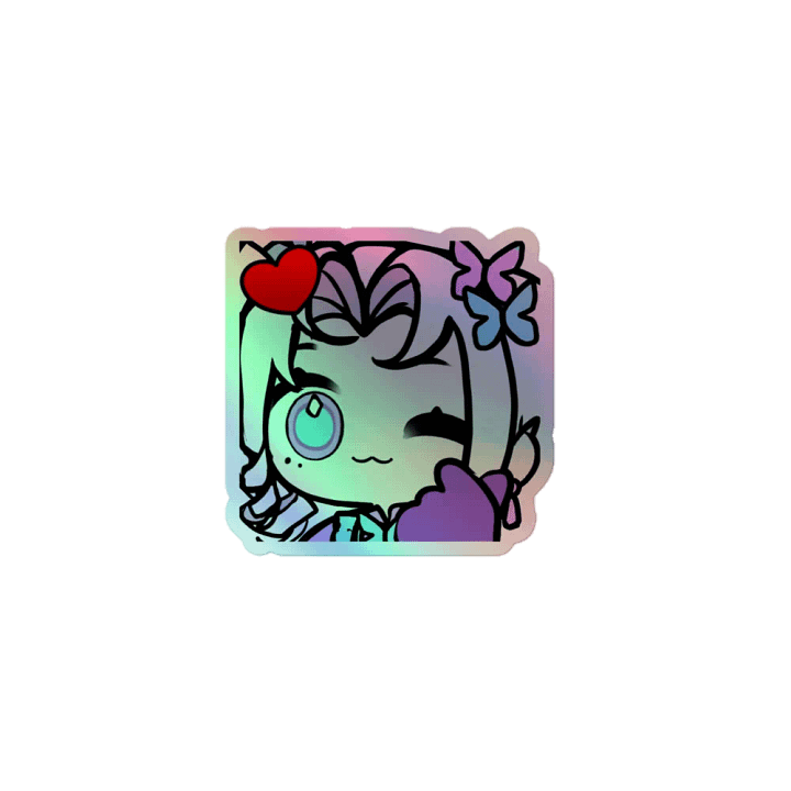 SPECIAL LIMITED EDITON DEBUT PIXIE EMOTE Holographic Die-cut Stickers product image (1)