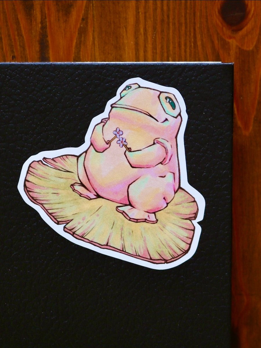 FLOWER TOAD STICKER product image (1)