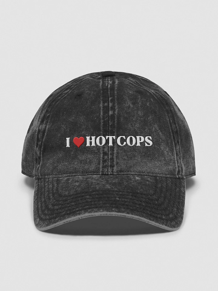 I Love Hot Cops Dad Hat product image (2)