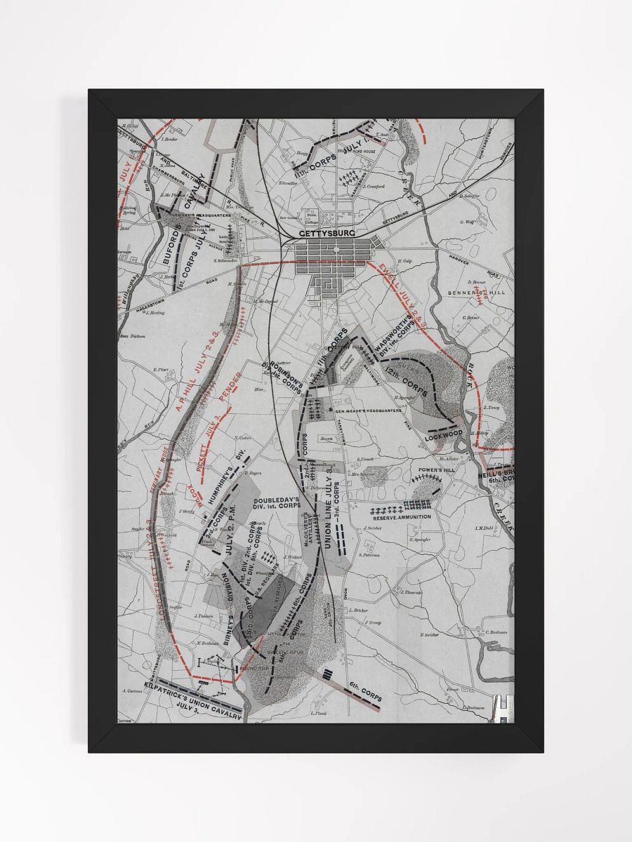 The Fish Hook (Gettysburg) - Framed Poster product image (1)