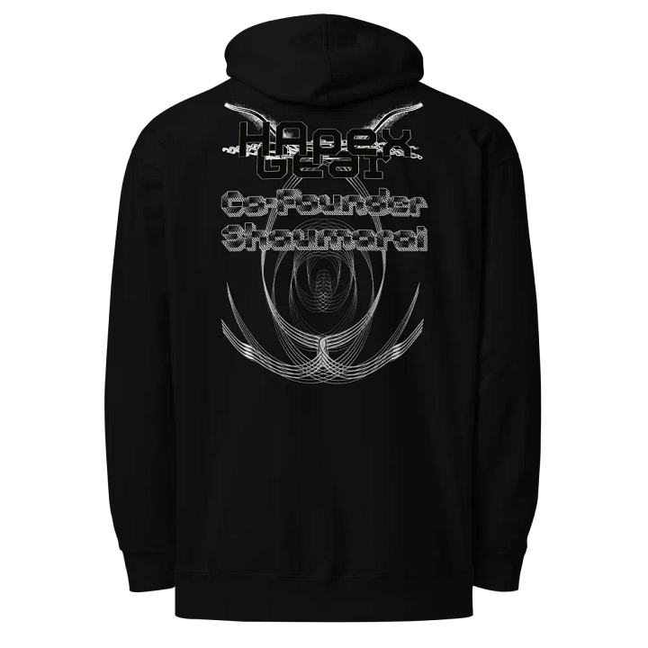 Midweight Hoodie - Embroidered - Co Founder Shaumarai - Black HApex Gear Black Logo product image (1)