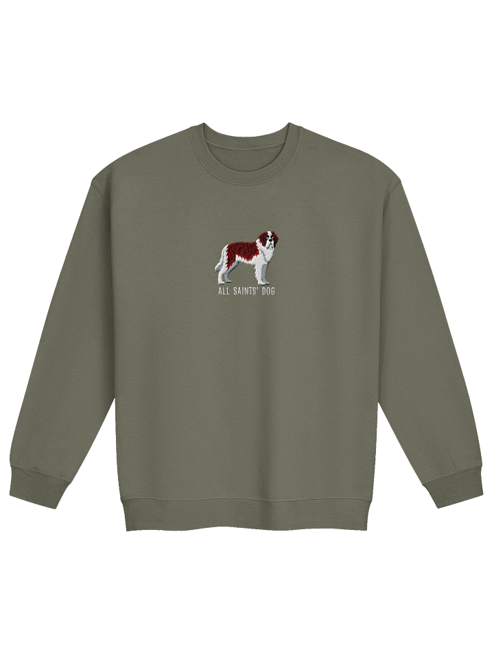 All Saints' Dog Sweatshirt (Embroidered) of a Saint Bernard(Brindle & White) product image (17)