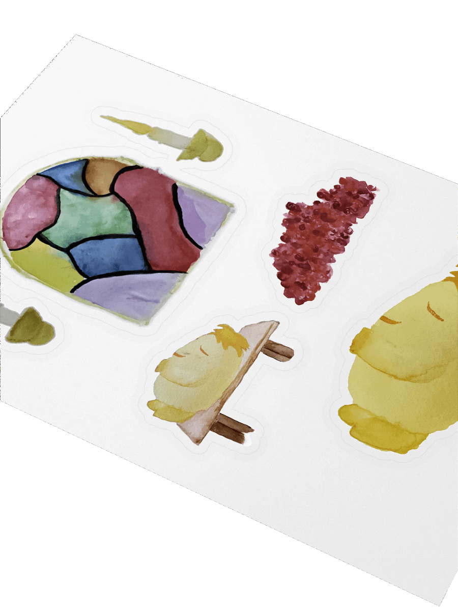 Build Your Own Dearly Departed Chia Sticker Scene product image (2)