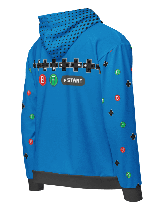 Retro GamePad Hoodie (Blue Edition) + Zimmi Sticker Pack product image (5)