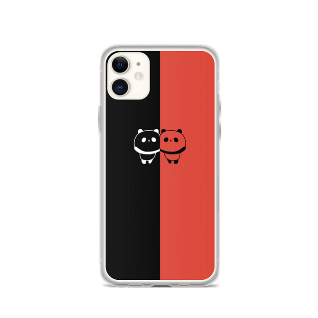PANDAZ PHONE CASE (Black And Orange) product image (1)