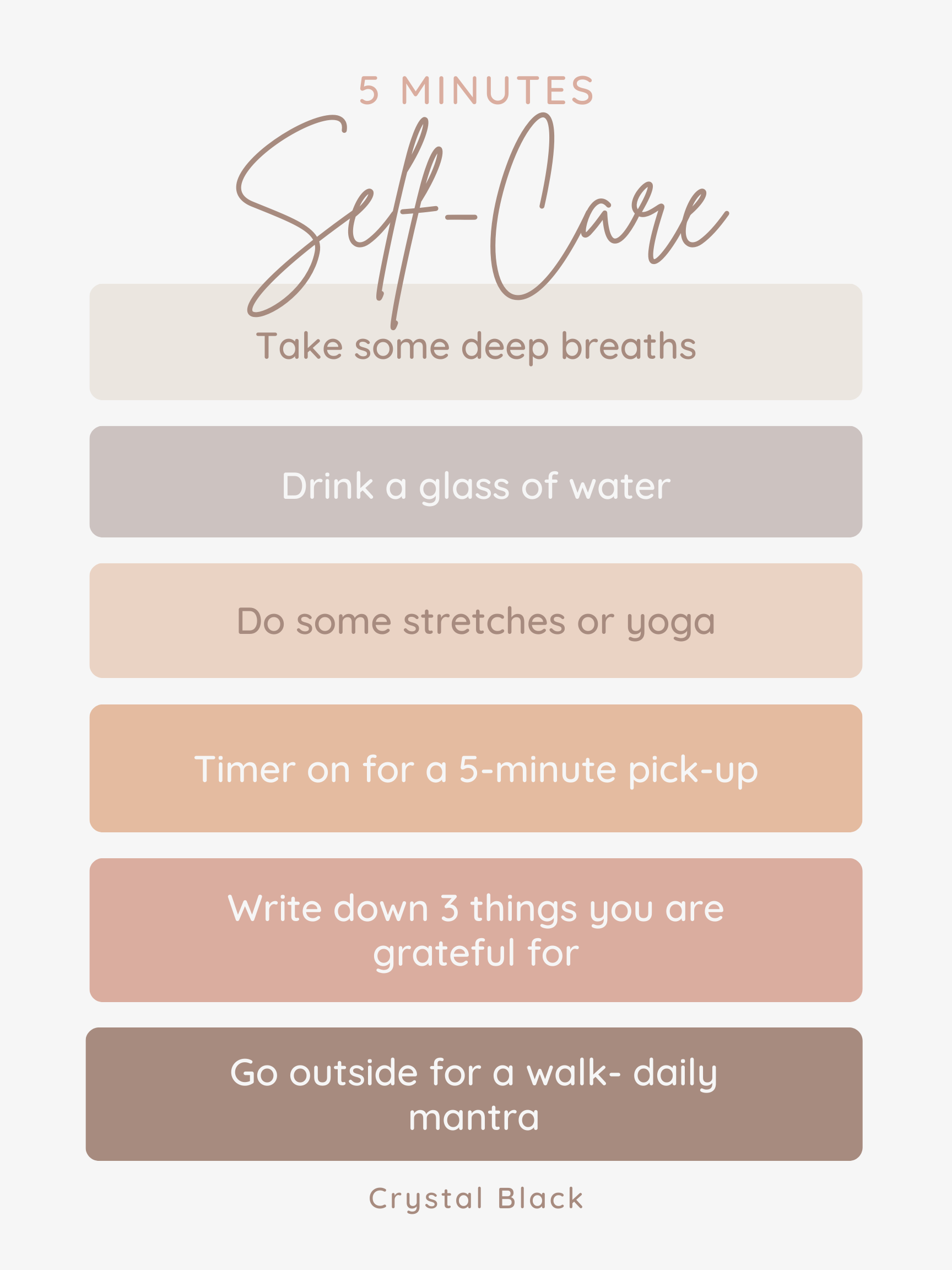 5-Min to Self Care - Daily Actions Affirmative to Loving Yourself product image (1)