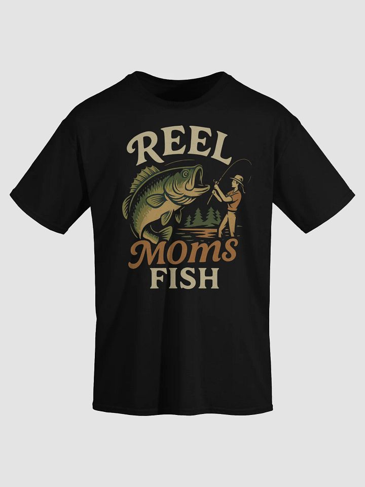 Reel Moms Fish T-Shirt – Vintage Fishing Tee for Cool Moms product image (1)
