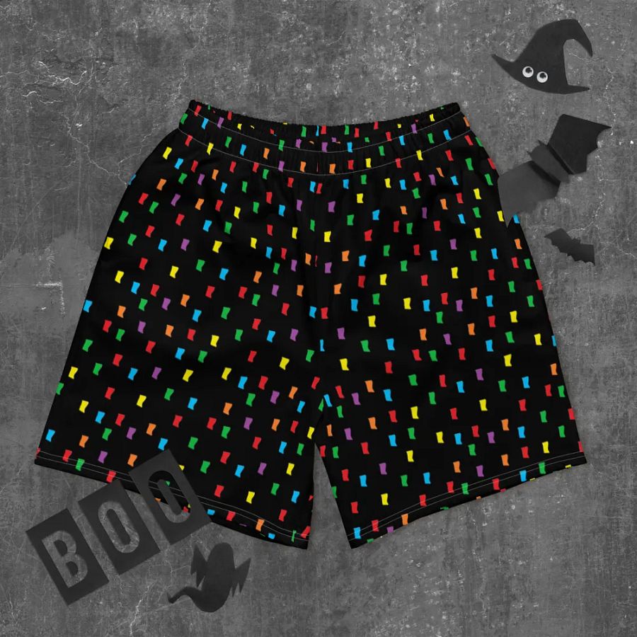 Confetti All-Over Print Athletic Long Shorts product image (12)