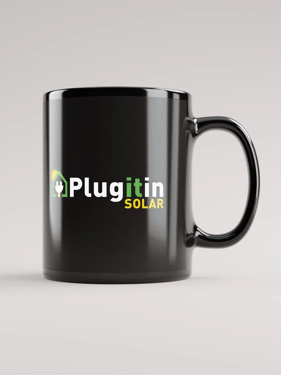 Plug It In Solar High-Quality Black Glossy Mug product image (2)