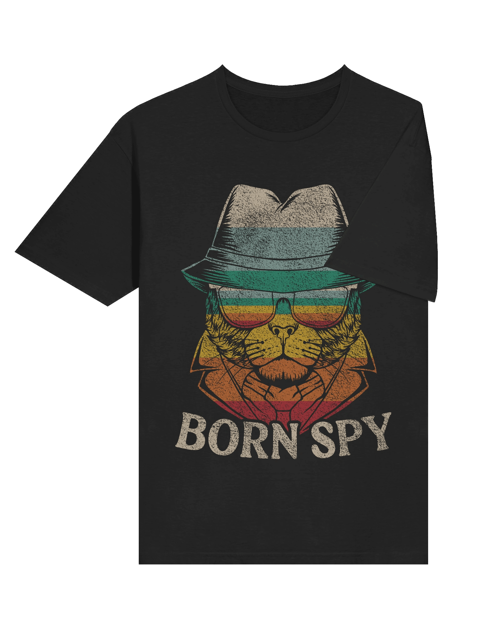 Born Spy Retro Cat T-Shirt product image (33)