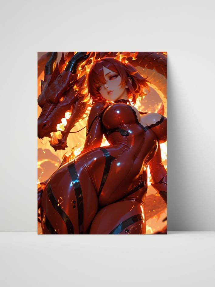 Inferno Siren Emberblade – 8x10 Metal Print product image (1)
