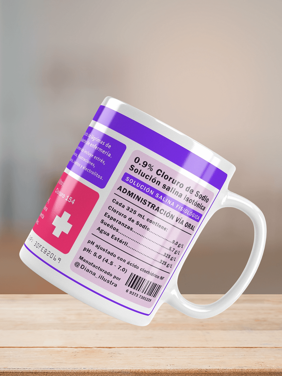 "Lágrimas de estudiante de enfermería" (SPANISH) Ceramic mug product image (8)
