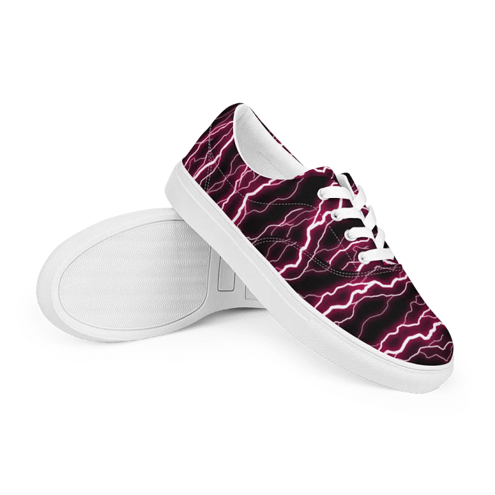 Lightning Strike Sneakers | Rock and Roll Chic | Bold Lightning | Versatile Street Style | Ideal for Concerts | Shop Now for Rocker Fashion. product image (2)