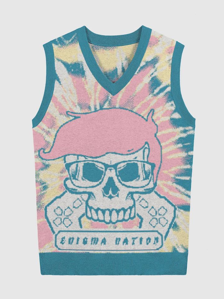 Enigma Nation Knitted V-Neck Vest 26 product image (3)