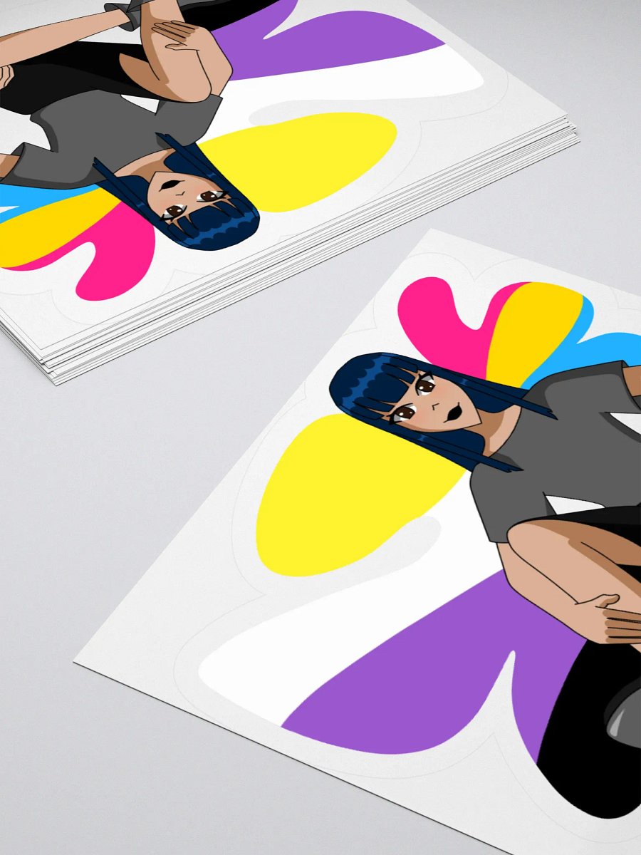 Su-Jin Pride Sticker 3" x 3" product image (4)