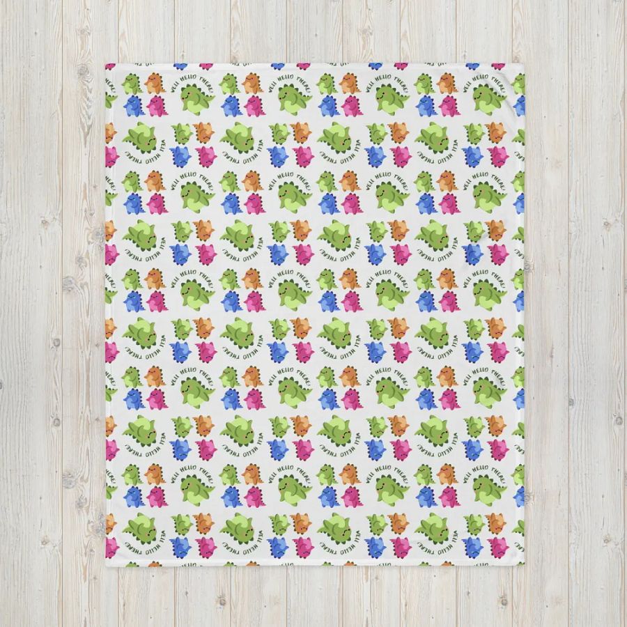 Cute Coloured Dinosaur Blanket product image (10)