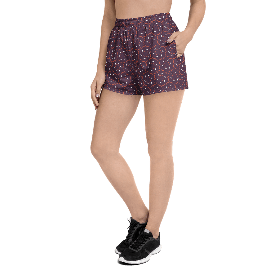 Violet Flux Geometric Print Athletic Shorts product image (5)
