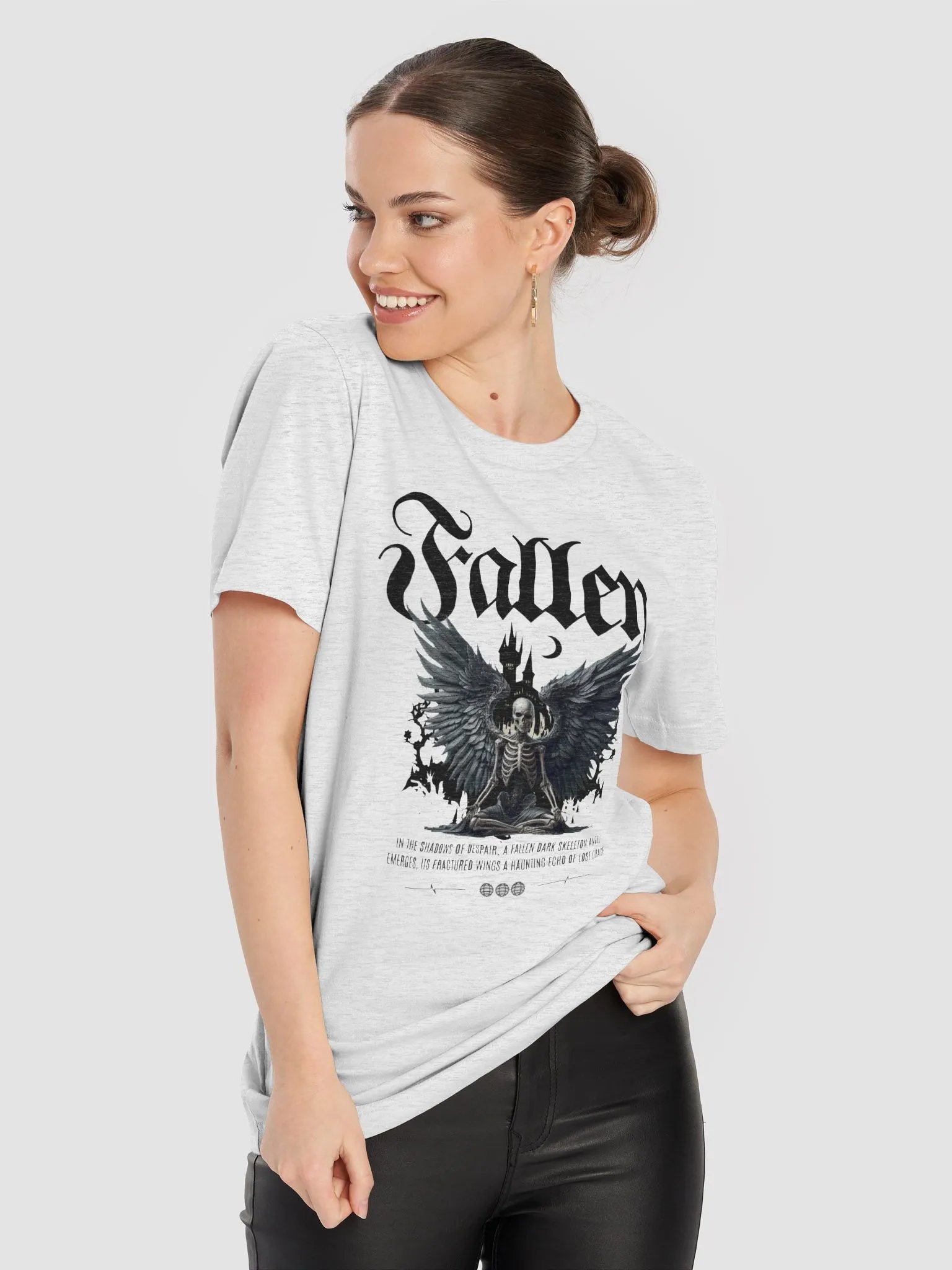 Fallen Angel Winged Skeleton T-Shirt product image (64)
