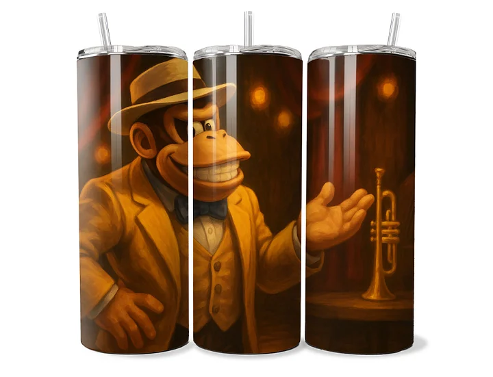 Donkey Kong – Funky Kong “Golden Groove” 20oz Stainless Steel Tumbler product image (1)