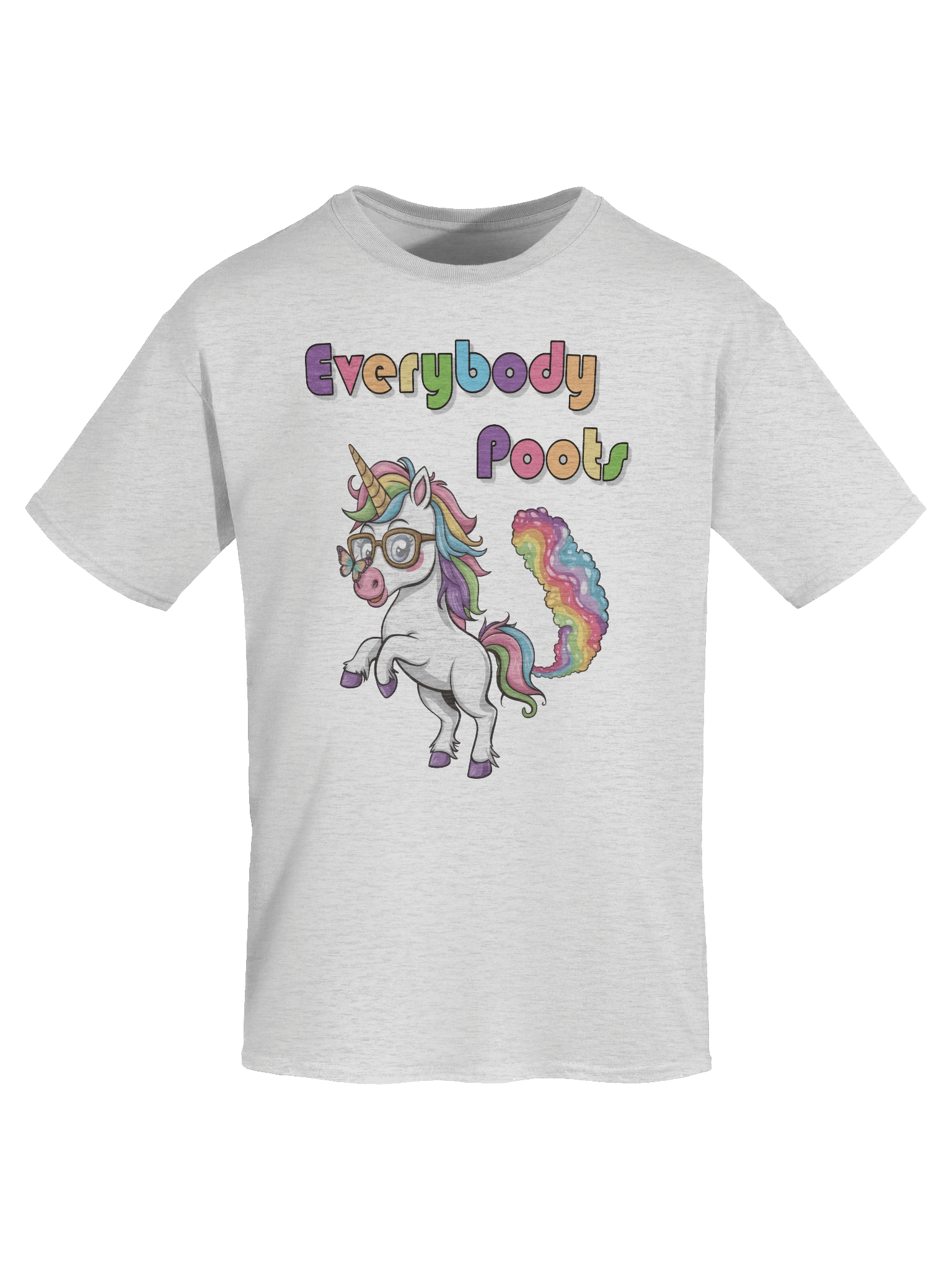 Everybody Poots Unicorn Light Version Unisex Heavyweight Graphic T-shirt product image (1)