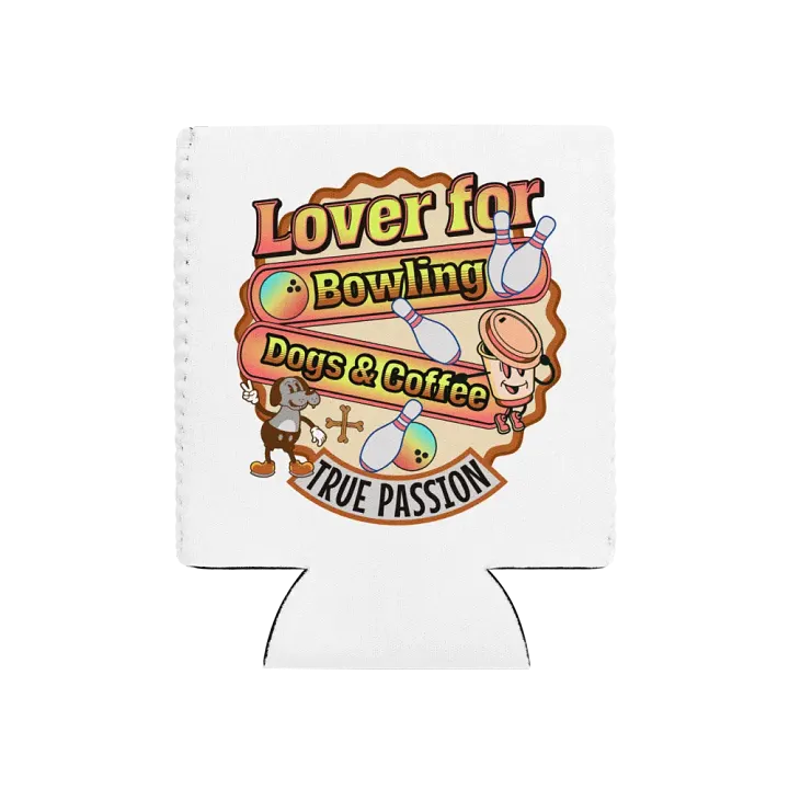 Lover For Dogs Coffee Bowling Can Cooler product image (1)