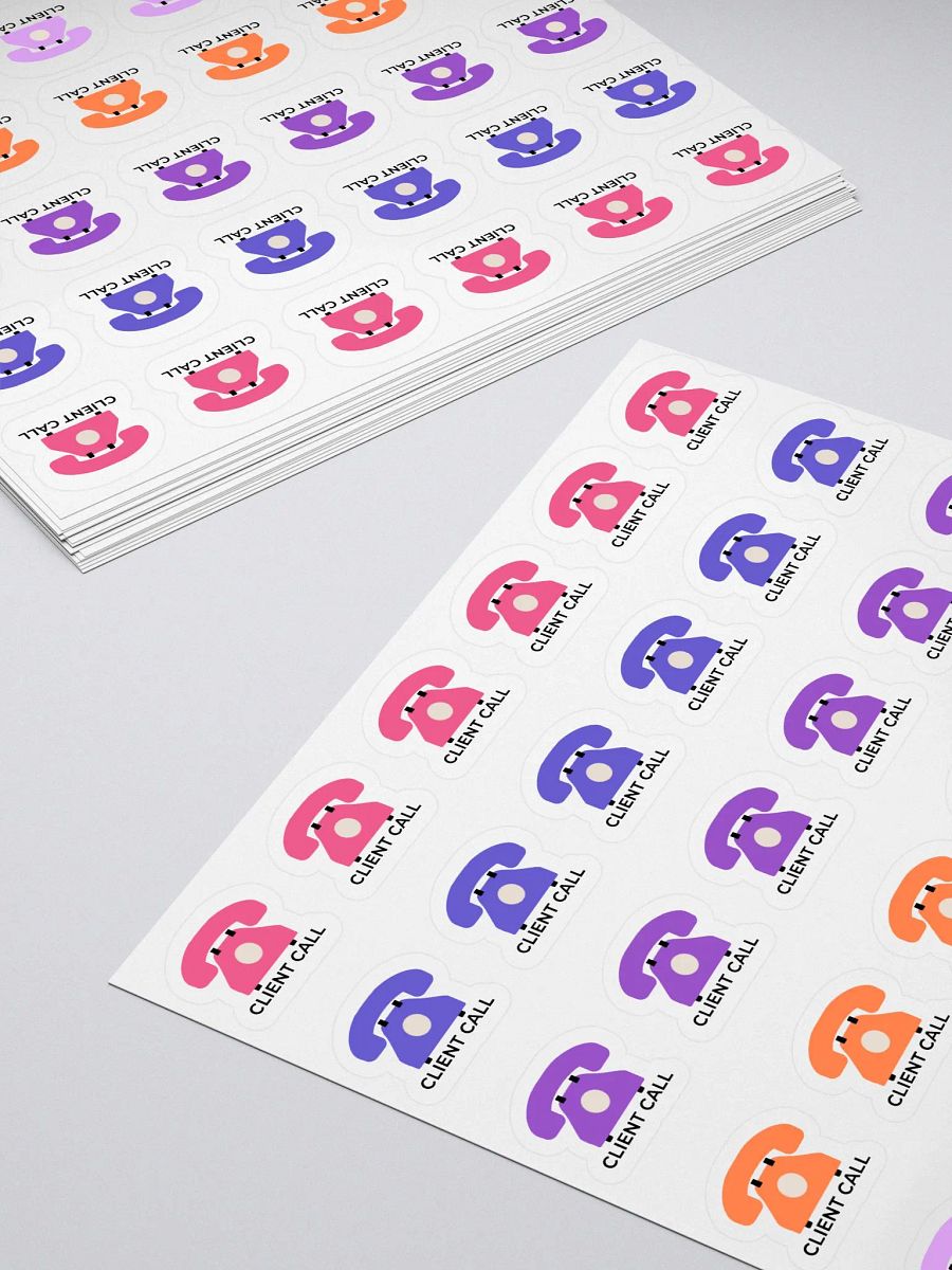 Client Call Stickers – Hand-Drawn, Functional Planner Stickers for Bullet Journals, Work, and Office Organization product image (4)