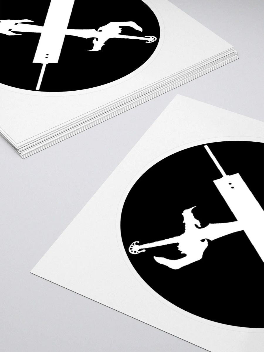 Luminaries of the Lifestream White on Black Logo Sticker product image (11)
