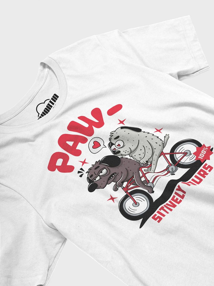 Paw-sitively Yours graphic t-shirt front print product image (3)