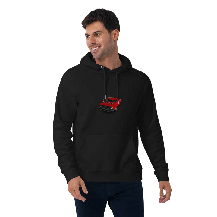 Red Truckin' Raglan Hoodie product image (2)
