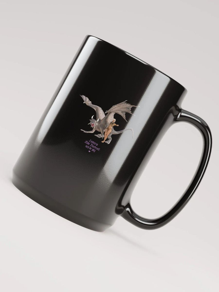 'Listen To Kiki Rockwell And Be Gay' Dragon Black Mug product image (4)