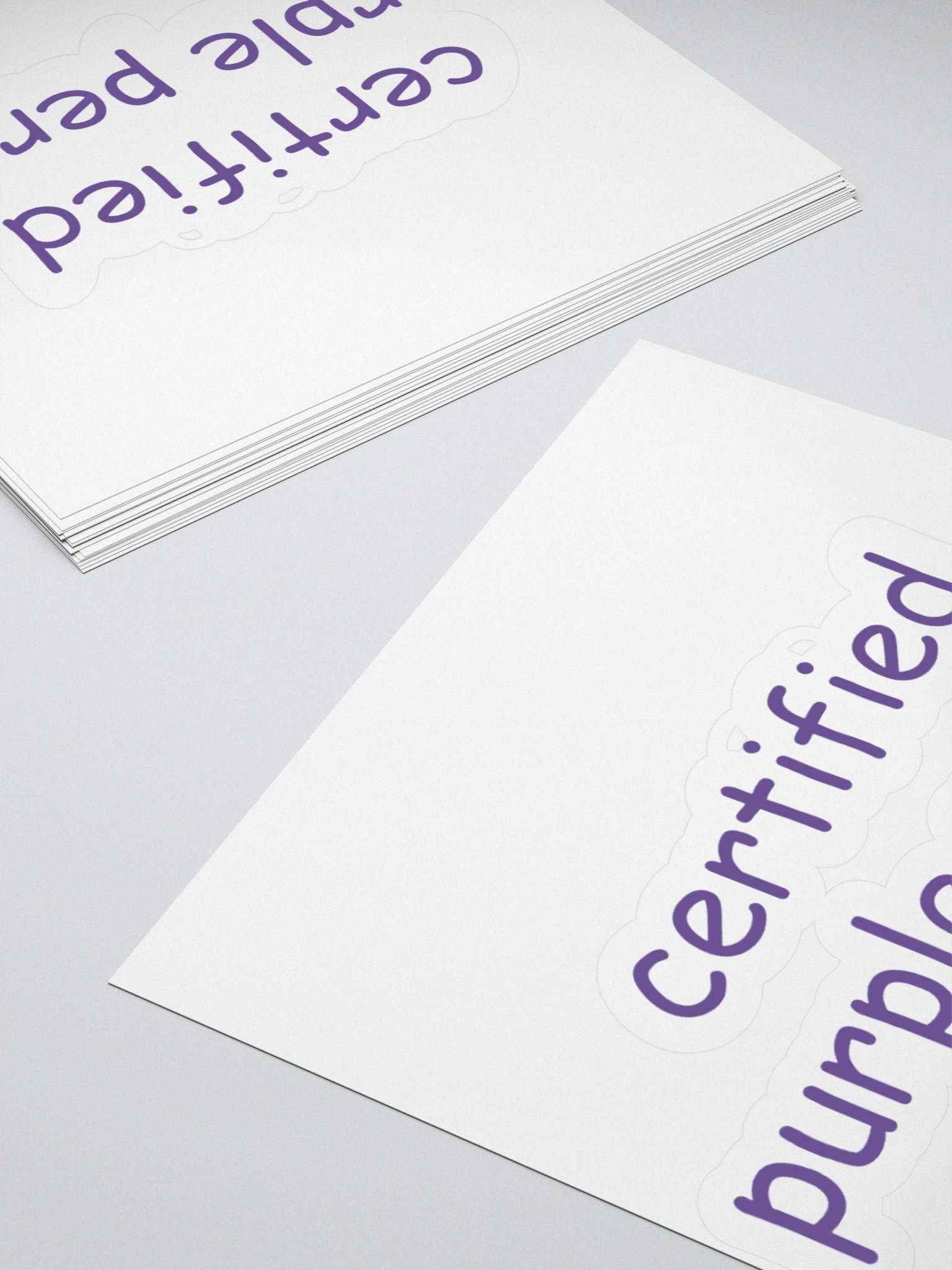 Certified Purple Person Sticker product image (7)