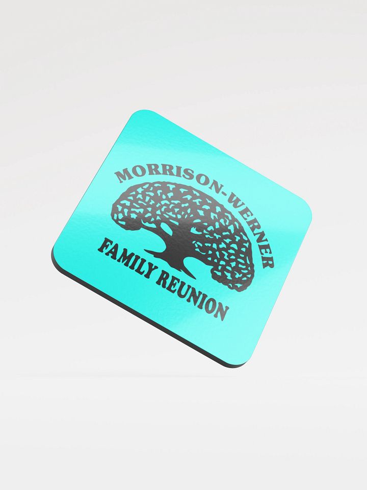 "Morrison-Werner Tree" Drink Coaster (Cyan) product image (2)