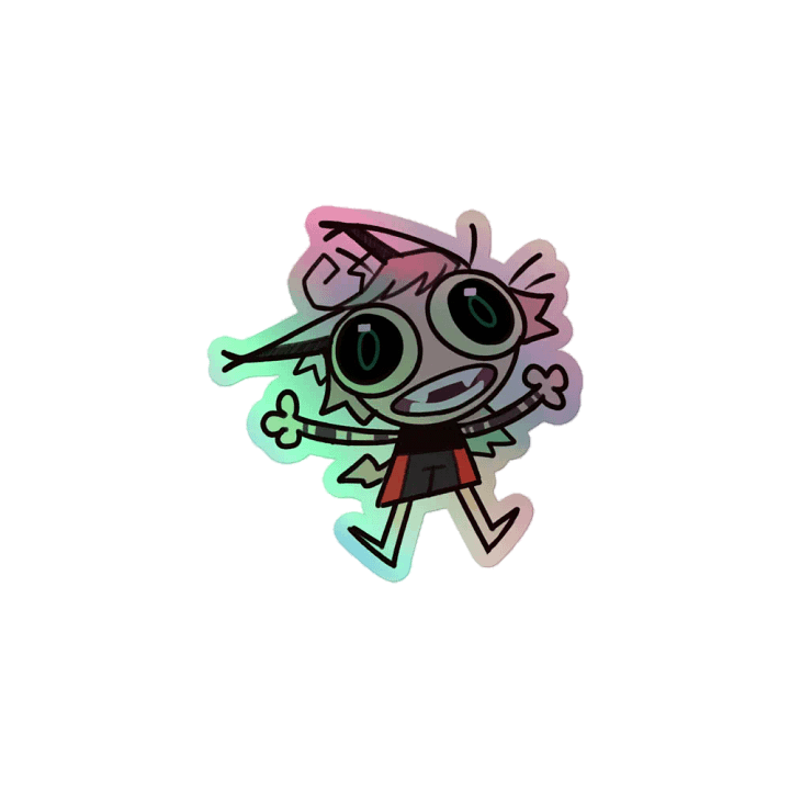 Weird Snebby Holographic Sticker product image (1)