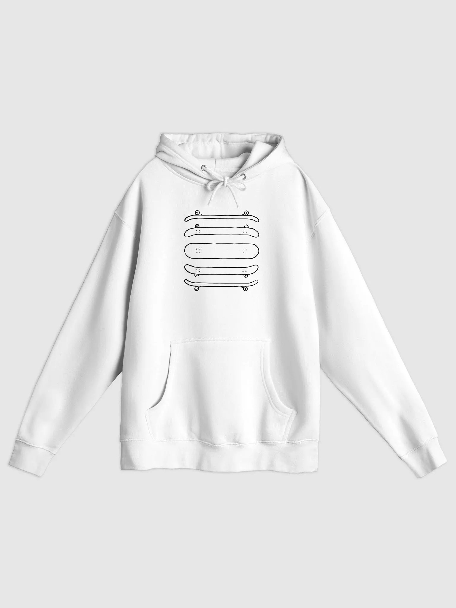 Skateboard lineart Hoodie Bright product image (1)