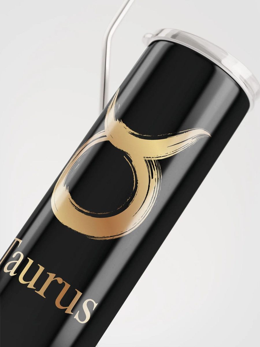 Shine with Golden Taurus: Luxury Steel Tumbler for Zodiac Enthusiasts product image (5)