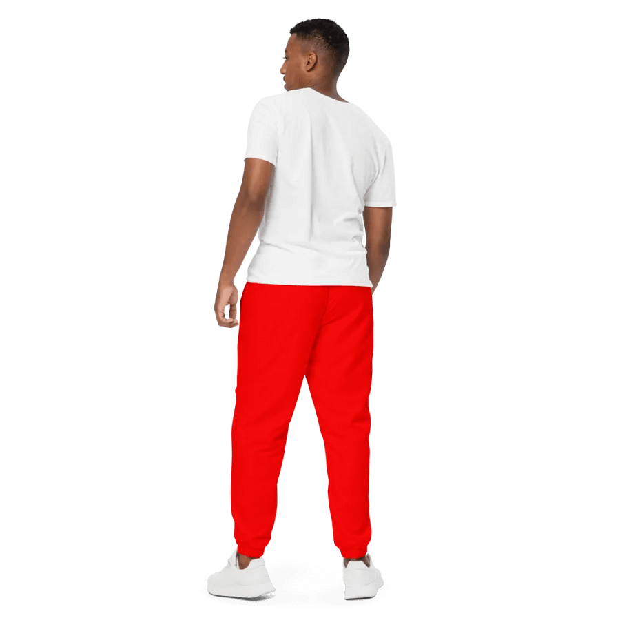 Plain Color Red Track Pants product image (2)