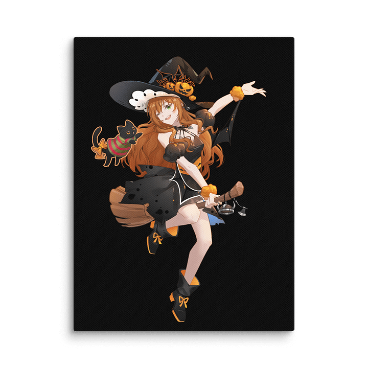 Witchy Nunu & Freddy Black Canvas - Halloweenie 2025 Collection product image (2)