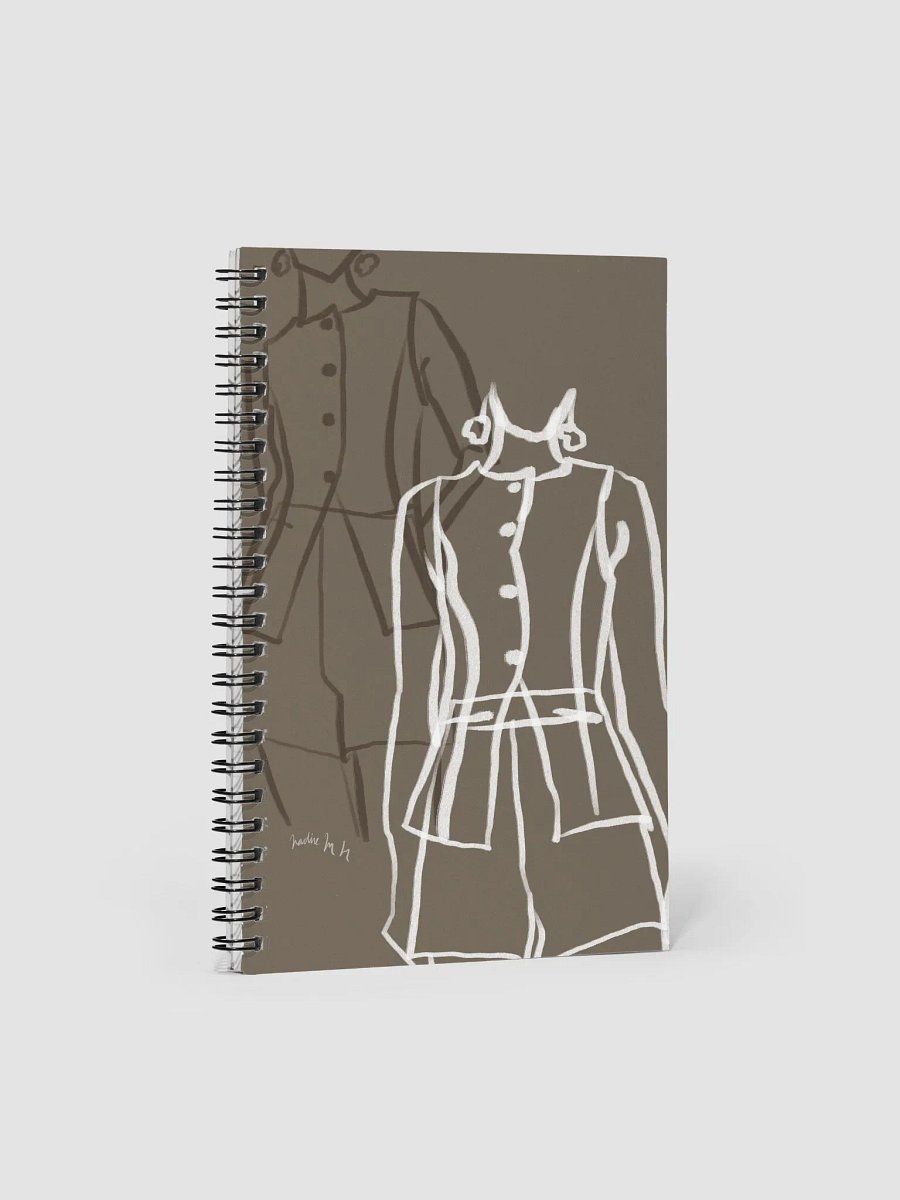 Minimalist Fashion Sketch Spiral Notebook product image (1)