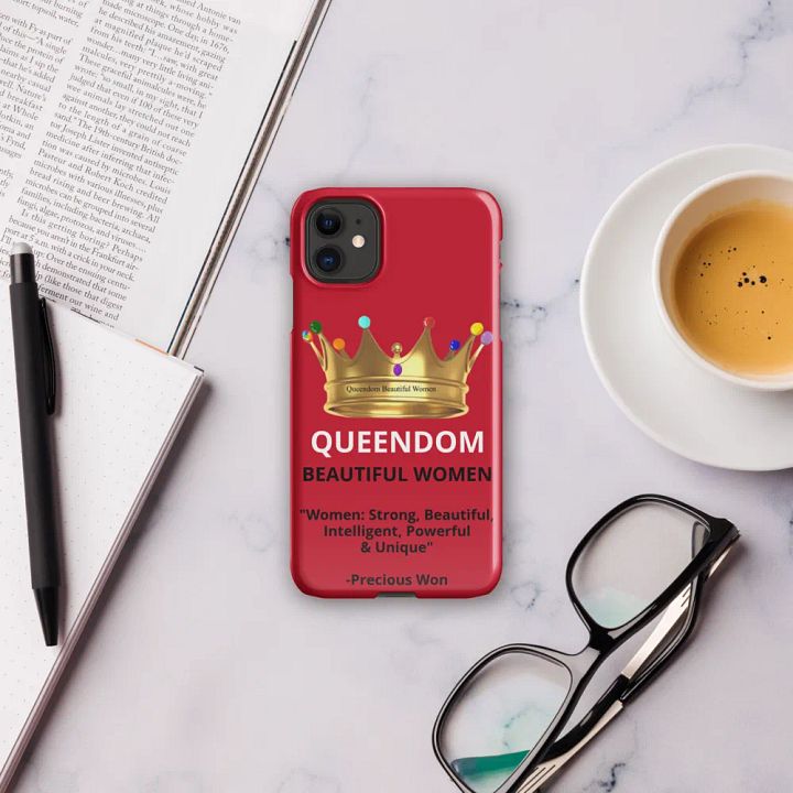 Queendom Beautiful Women iPhone® Snap Case (Crown-Red) product image (2)