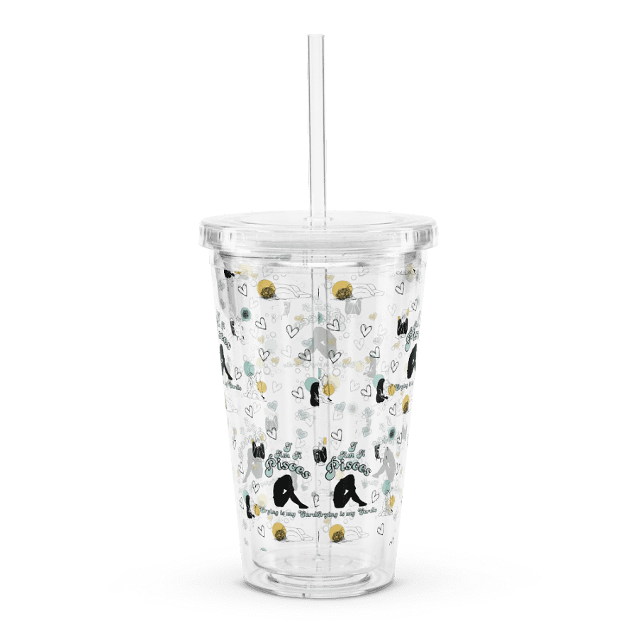 Pisces, Crying is My Cardio, Clear Tumbler product image (2)