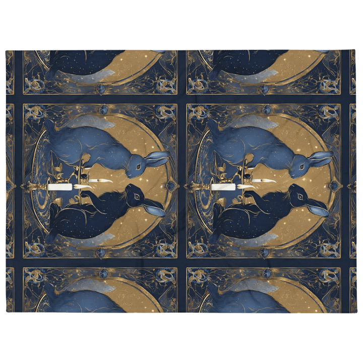 2 of Rabbits-2nd Year Affiliate Anniversary Throw Blanket product image (1)