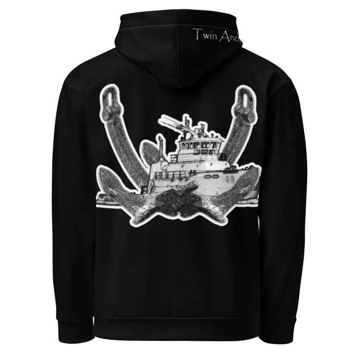 Twin Anchor Titan Black Hoodie product image (1)