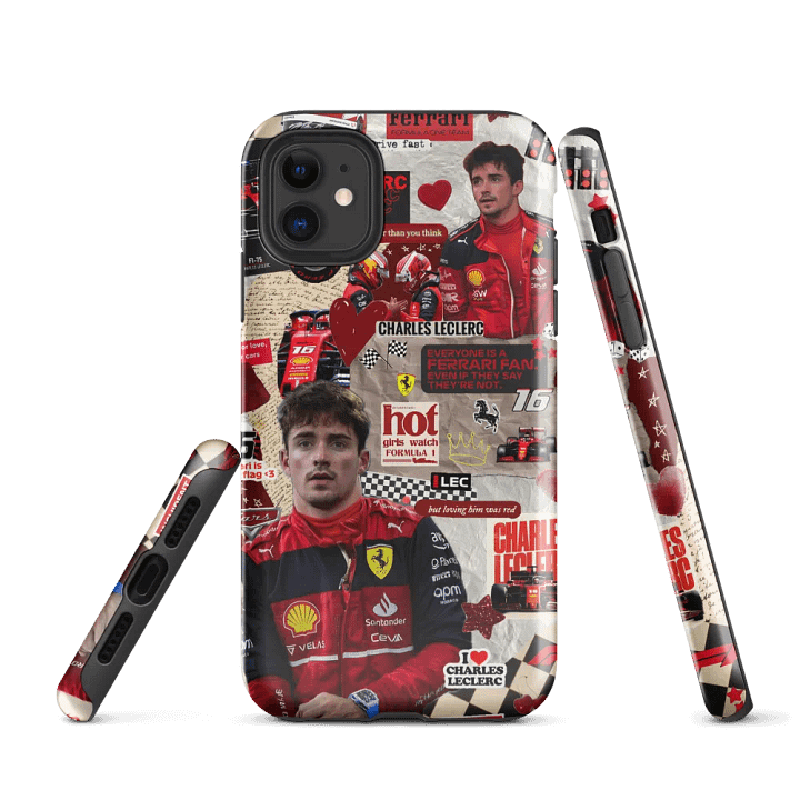 Leclerc x Ferrari Racing iPhone® Tough Case product image (1)