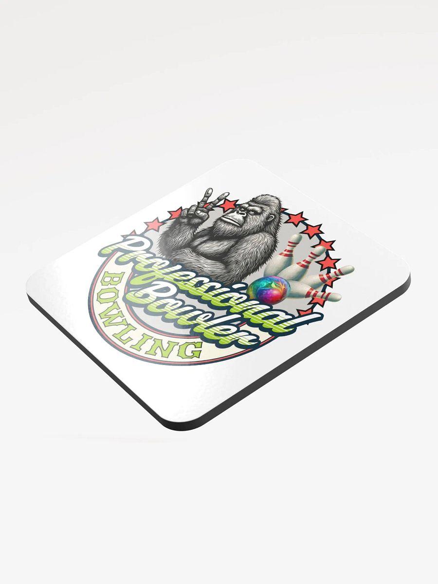 Professional Bowler Sasquatch Bowling Glossed Cork Coaster product image (4)