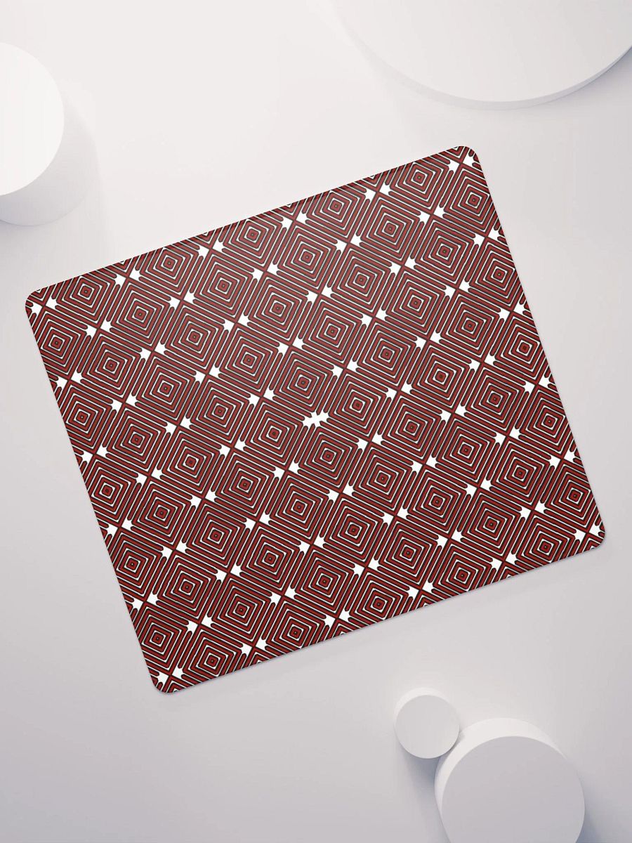 Red Entrancing pattern Mousepad product image (11)