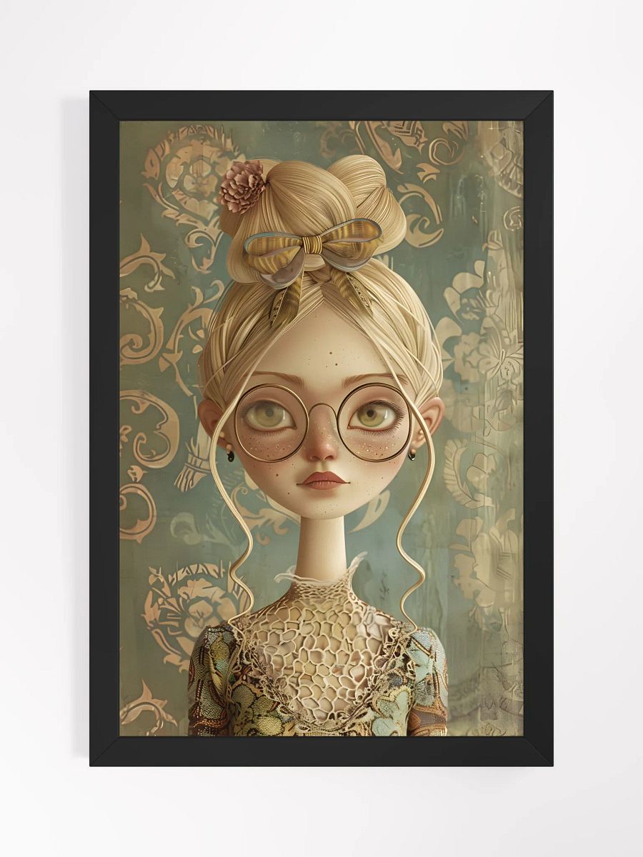 Whimsical Artistic Portrait of a Girl Wearing Glasses product image (1)