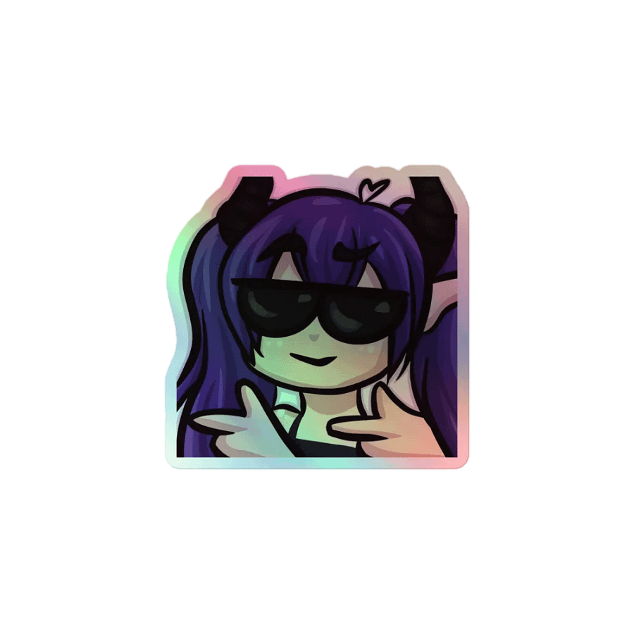 Sleepy Cool Sunglasses Fingergun emote sticker product image (1)