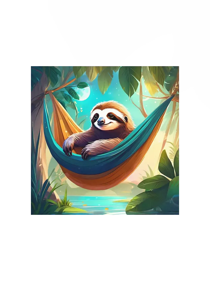 Sloth Serenity Matte Poster product image (5)